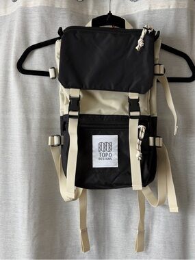 Topo Designs Rover Pack Mini Black and Cream